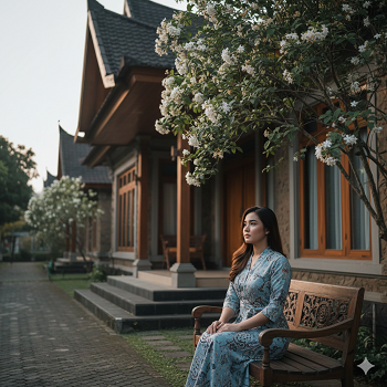 seorang perempuan muda meananti kekasihnya dari dunia berbeda dunia seni dan ditentang oleh orang tua . di muka rumah di bawah pohon melati yang menebarkan harum mewangi itu ia selalu menunggu berharap suatu hari kekasihnya datang menjemput dengan penuh harga diri